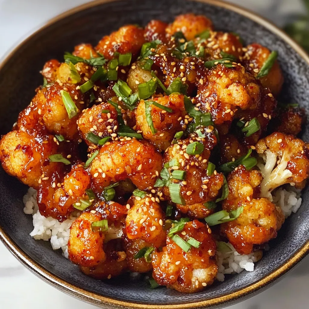 Air-Fried Korean Chili Cauliflower (Gochujang) Exquisite