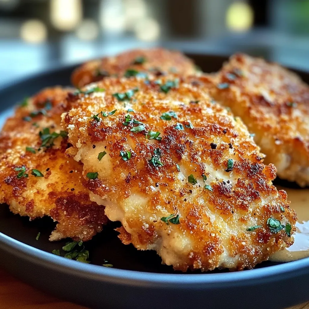 Air Fryer Parmesan Crusted Chicken Heavenly