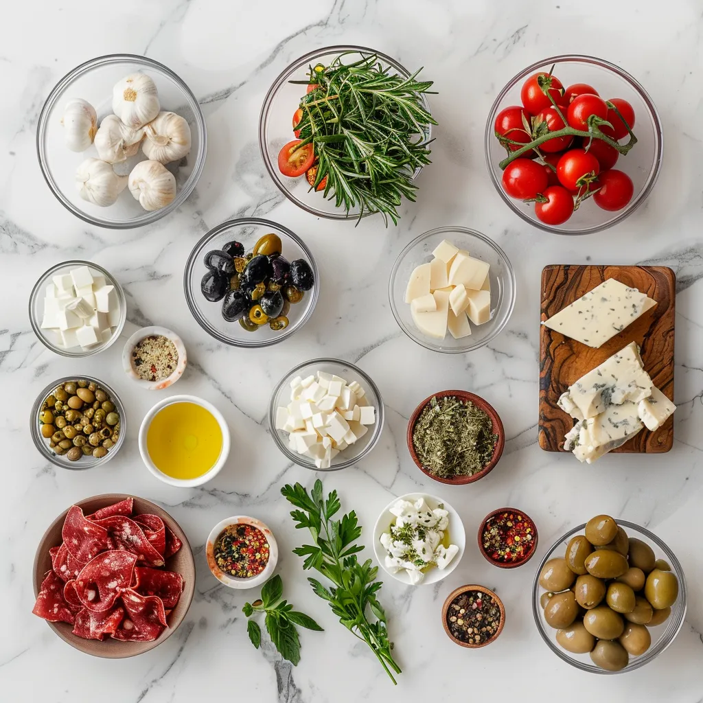 Antipasto Salad Zesty ingredients