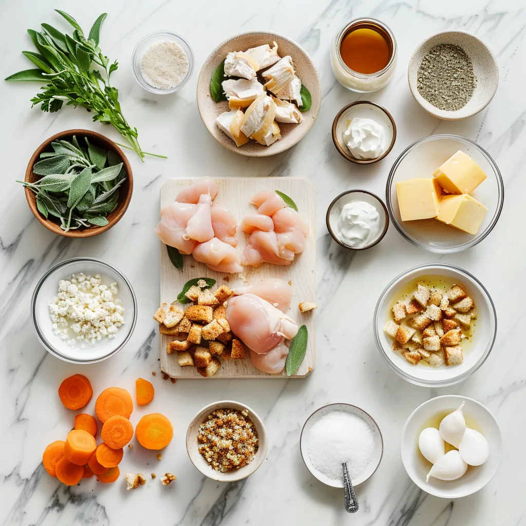 Aromatic Chicken And Stuffing Casserole ingredients