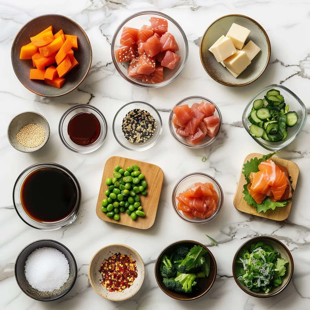 Canned Tuna Sushi Bowl: Easy, Tasty, Family-Friendly Delight ingredients