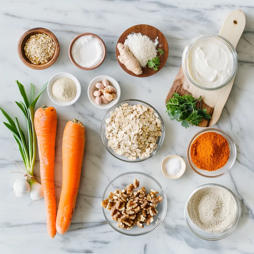 Carrot Cake Oatmeal Cookies Recipe ingredients