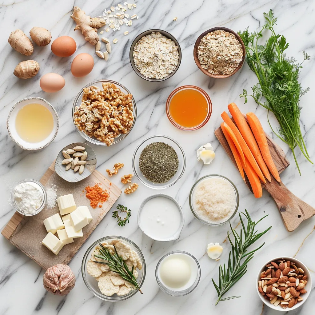 Carrot Cake Oatmeal Cookies Recipe ingredients