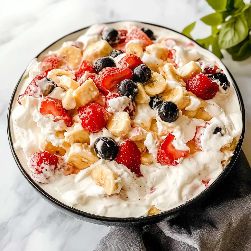 Exquisite Strawberry Banana Cheesecake Salad