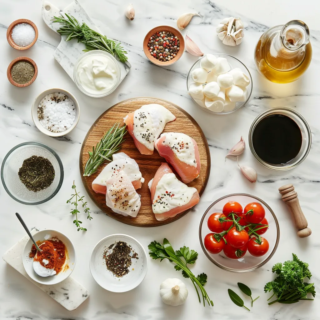 Fresh Air Fryer Chicken & Mozzarella Wraps ingredients