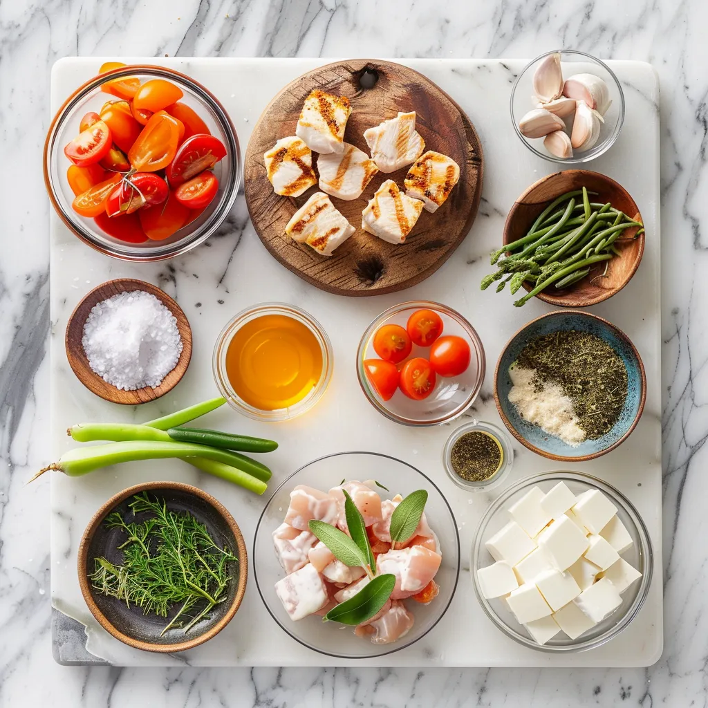 Grilled Chicken Bites with Creamy Garlic Sauce Irresistible ingredients