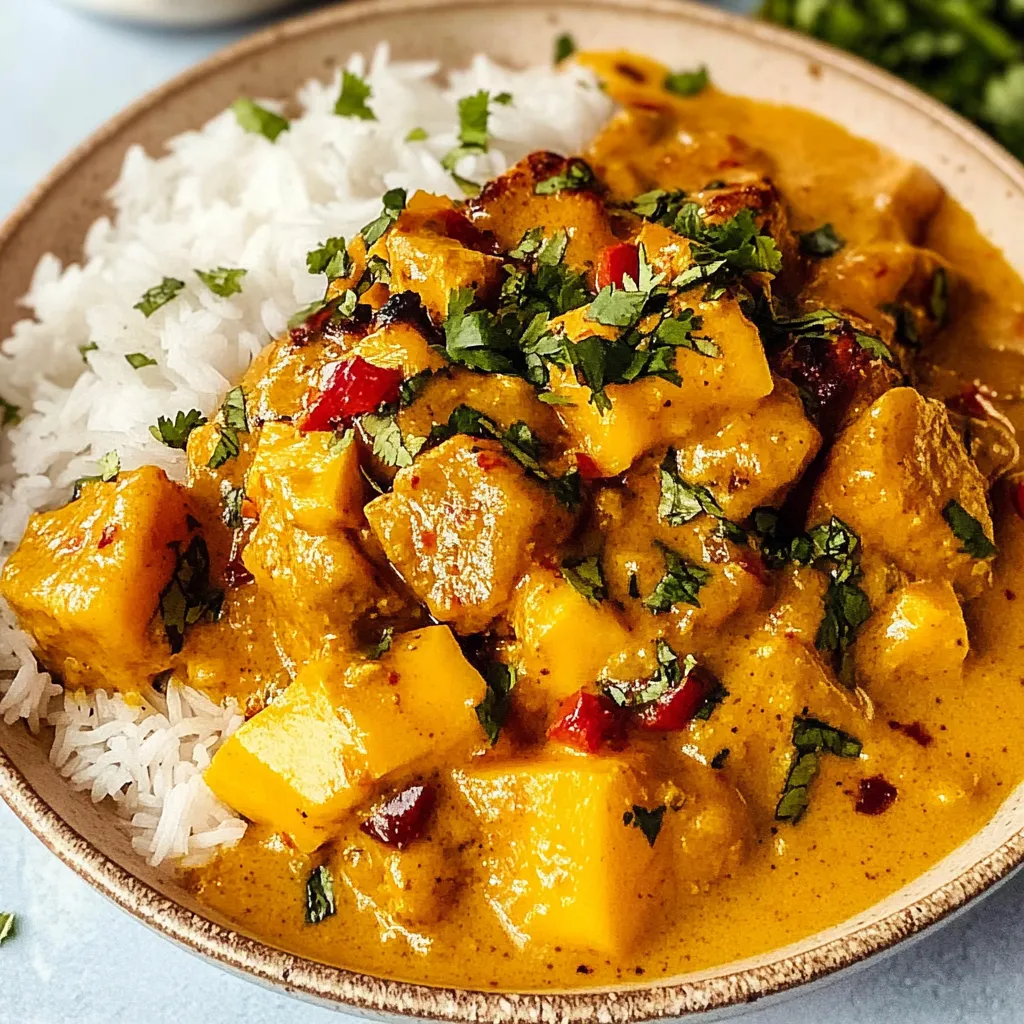 Luscious Mango Chicken Curry