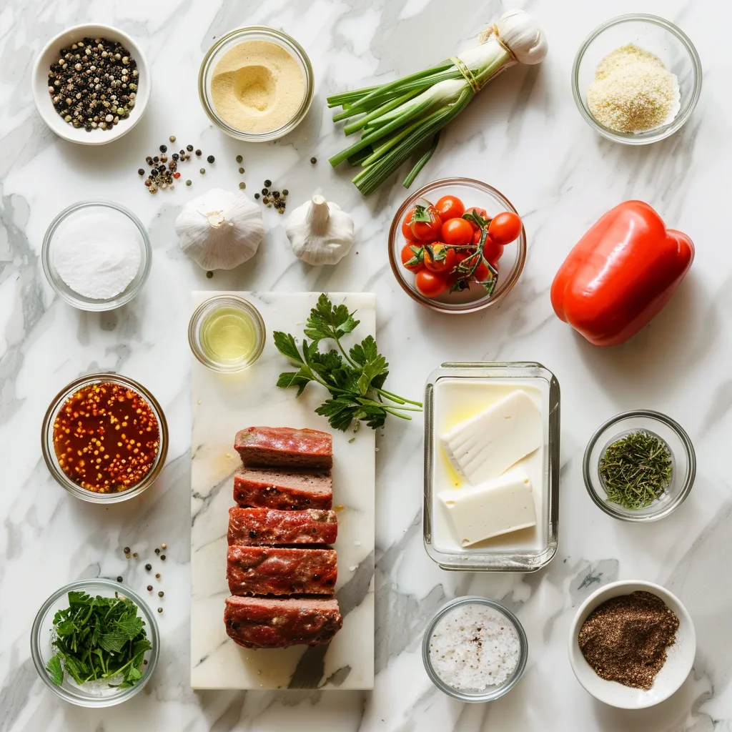 Mouthwatering Top Smoked Meatloaf ingredients