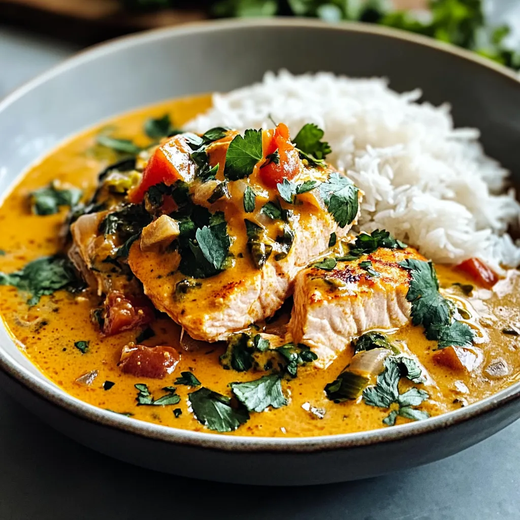 Scrumptious 30 Minute Coconut Salmon Curry Recipe