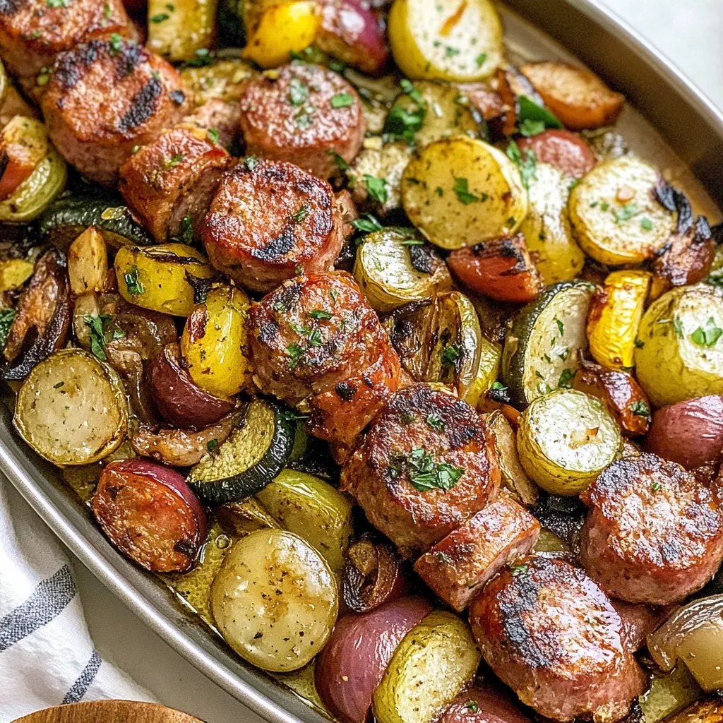 Scrumptious Sheet Pan Sausage and Veggies (Easy & Healthy!)