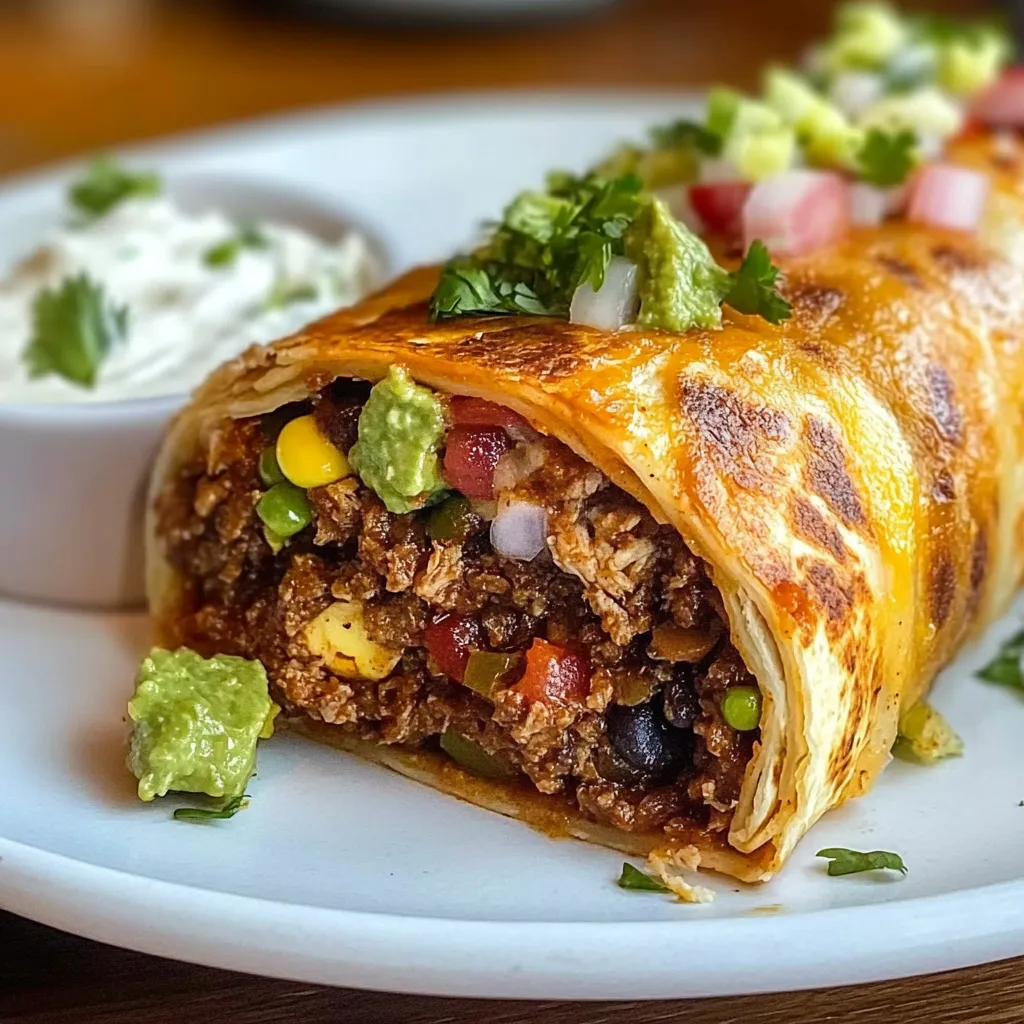The Ultimate Stuffed Beef Burrito Tasty