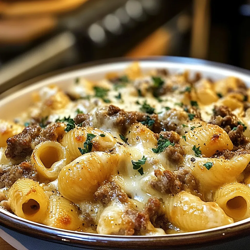 Creamy Beef and Shells Recipe for Dinner