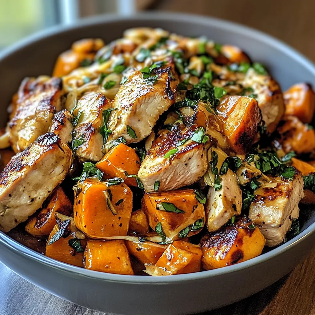 Exquisite Maple Dijon Chicken & Sweet Potato Bowls – Incredible Delight