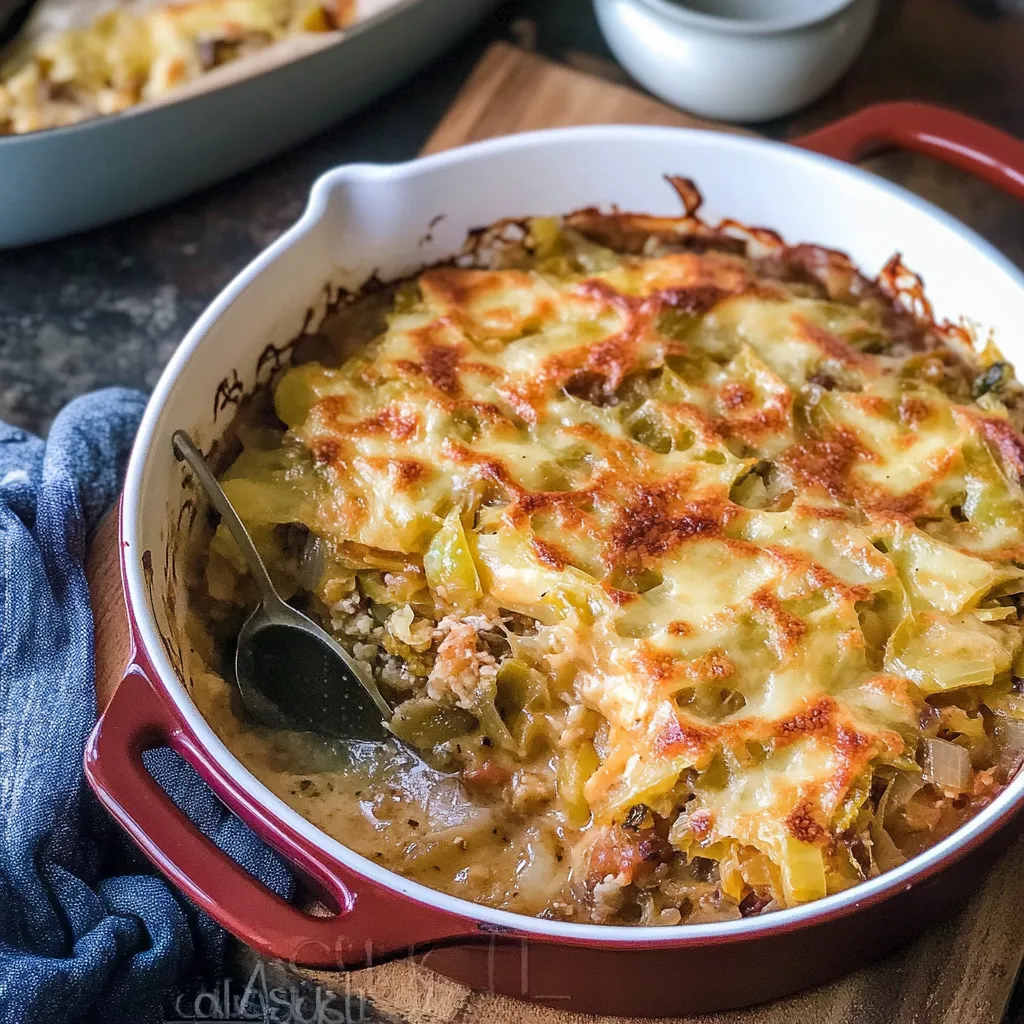 One-Skillet Stuffed Cabbage Casserole