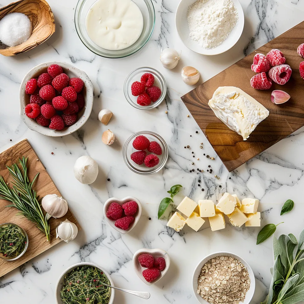 Raspberry Cheesecake Hearts for Sweet Moments ingredients