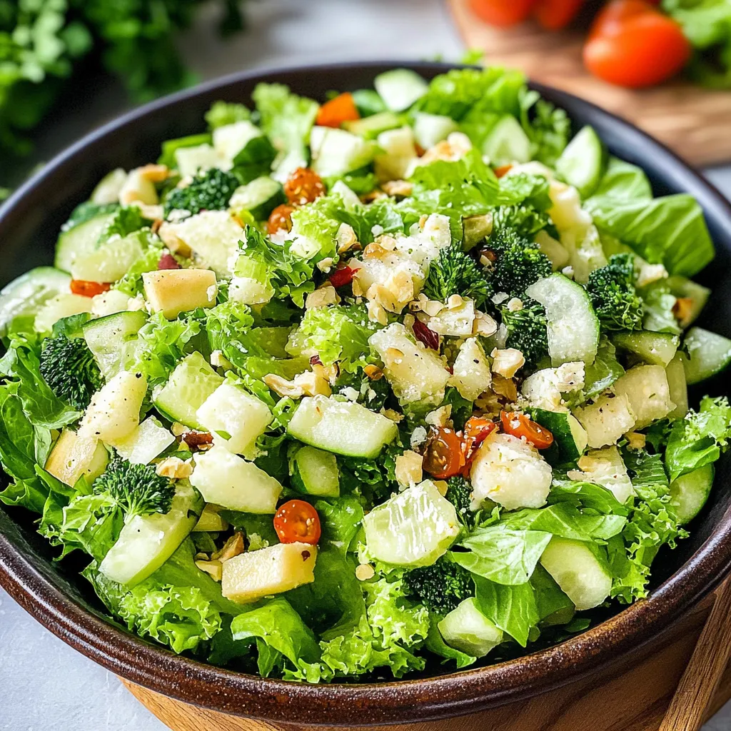 Savory Green Tossed Salad Recipe