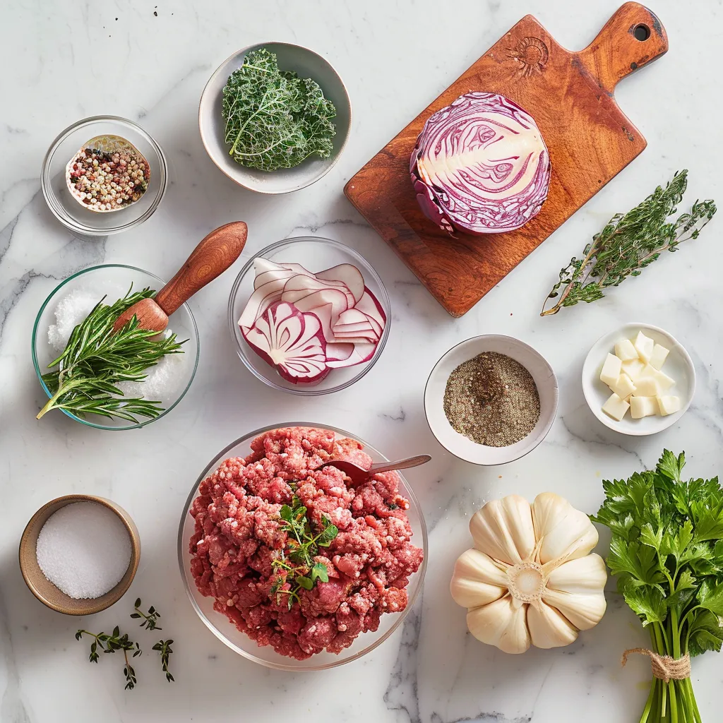 Savory Ground Beef and Cabbage – Comfort Food Delight ingredients