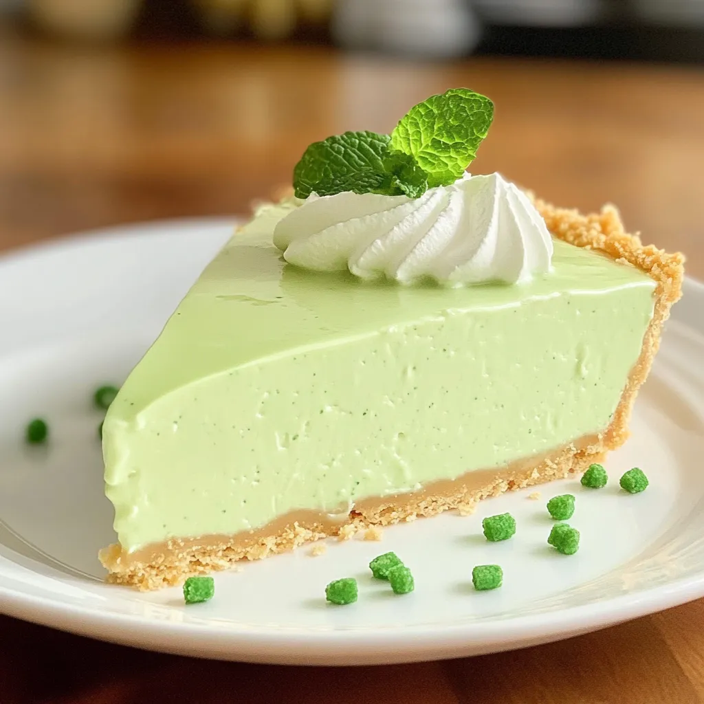 Shamrock Mint Milkshake Pie