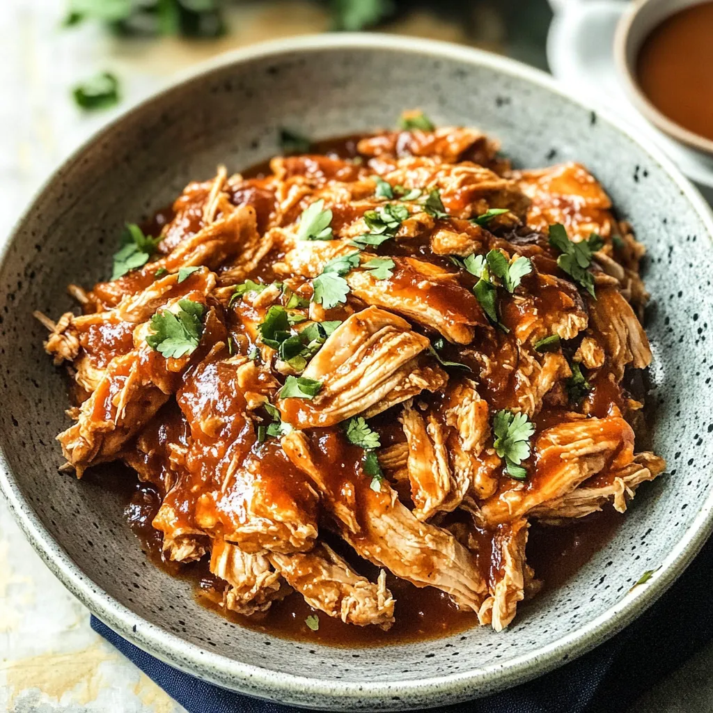 Slow Cooker BBQ Chicken Juicy