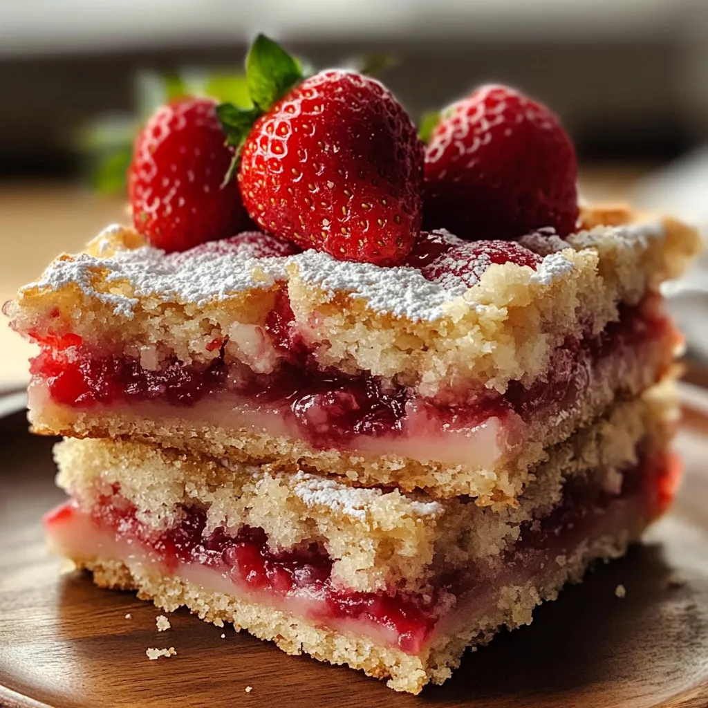 Strawberry Shortcake Bars Recipe Mouthwatering
