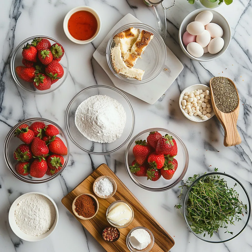 Strawberry Shortcake Bars Recipe Mouthwatering ingredients