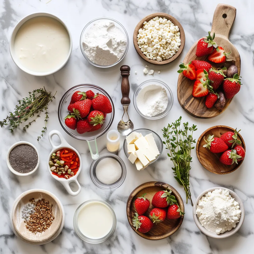 Strawberry Shortcake Cheesecake Irresistible ingredients