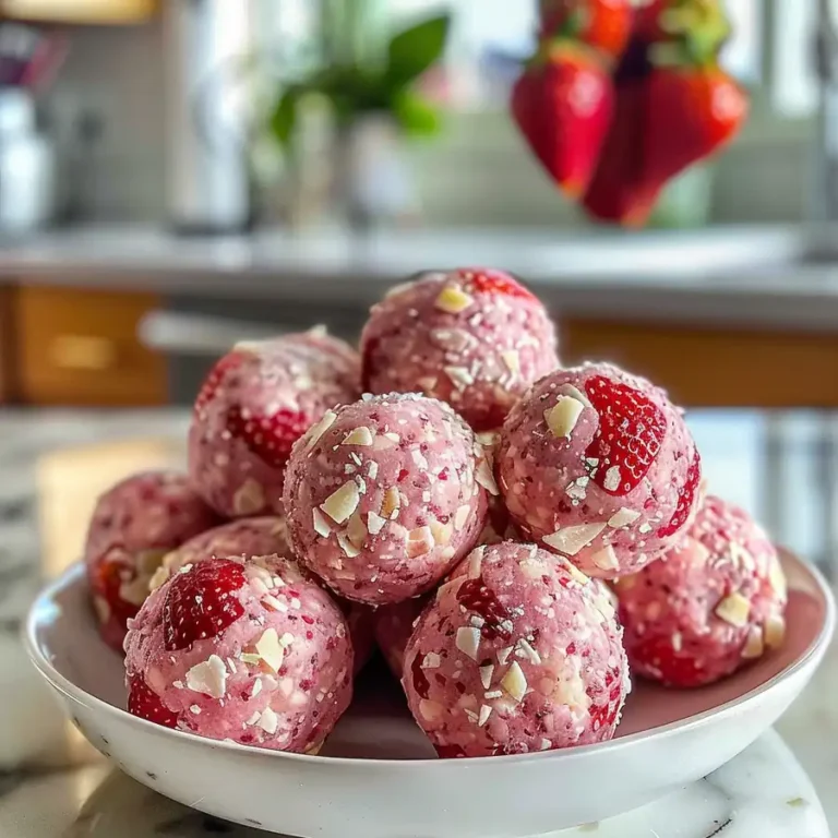 Legendary Delicious Strawberry Cheesecake Protein Balls Recipe - WowCooks.com — 30-Min Family Dinner Everyone Loves