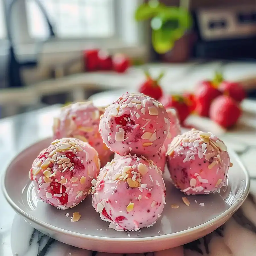 Legendary Delicious Strawberry Cheesecake Protein Balls Recipe - WowCooks.com — 30-Min Family Dinner Everyone Loves