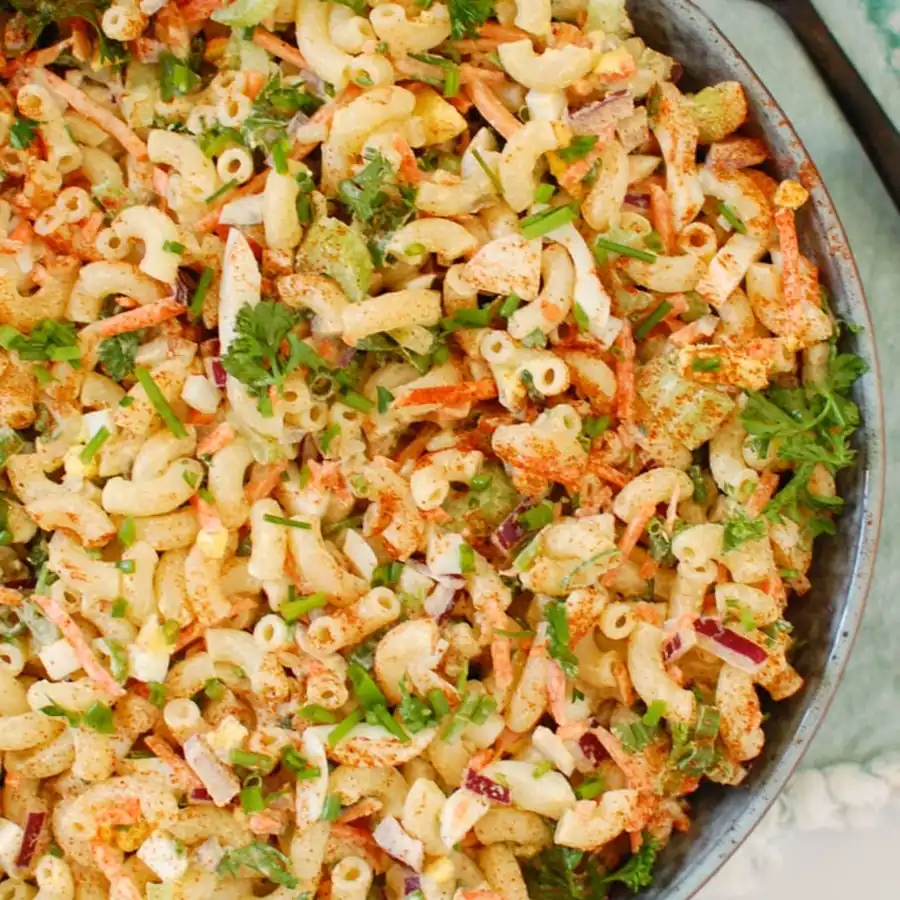 Sticky Creamy & Savory Macaroni Egg Salad: A Classic Party Favorite