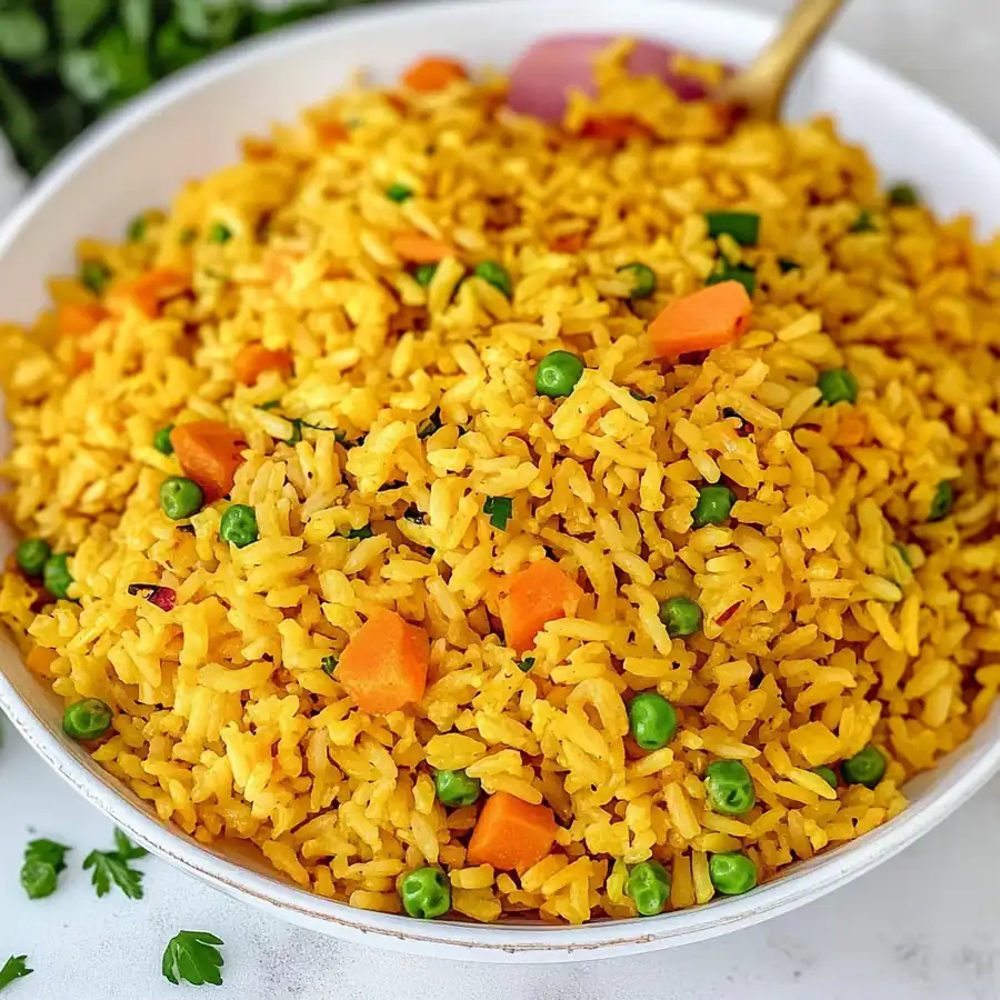 Crowd-Pleasing Flavorful Yellow Rice Pilaf Recipe – A Must-Try Delight! — 30-Min Family Dinner Everyone Loves