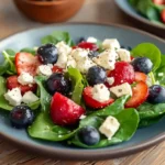 Fresh Berry Feta Spinach Salad — A Burst of Summer Flavor!