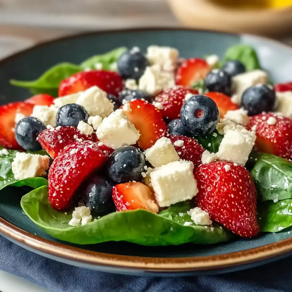 Fresh Berry Feta Spinach Salad — A Burst of Summer Flavor!
