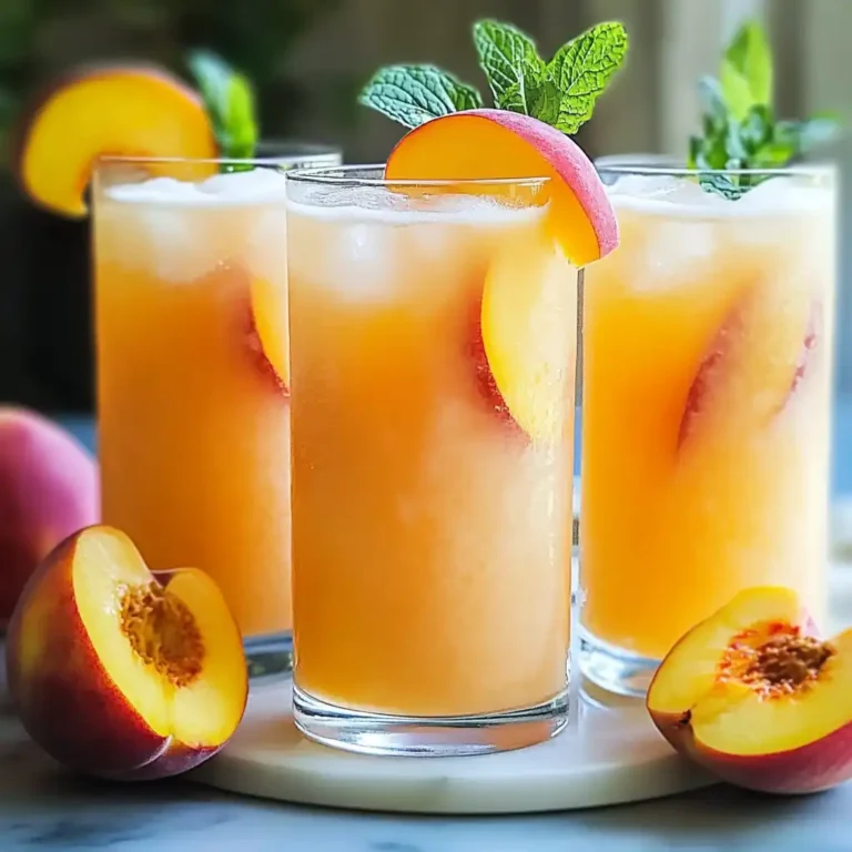 Peach Lemonade: Summer Breeze in a Glass