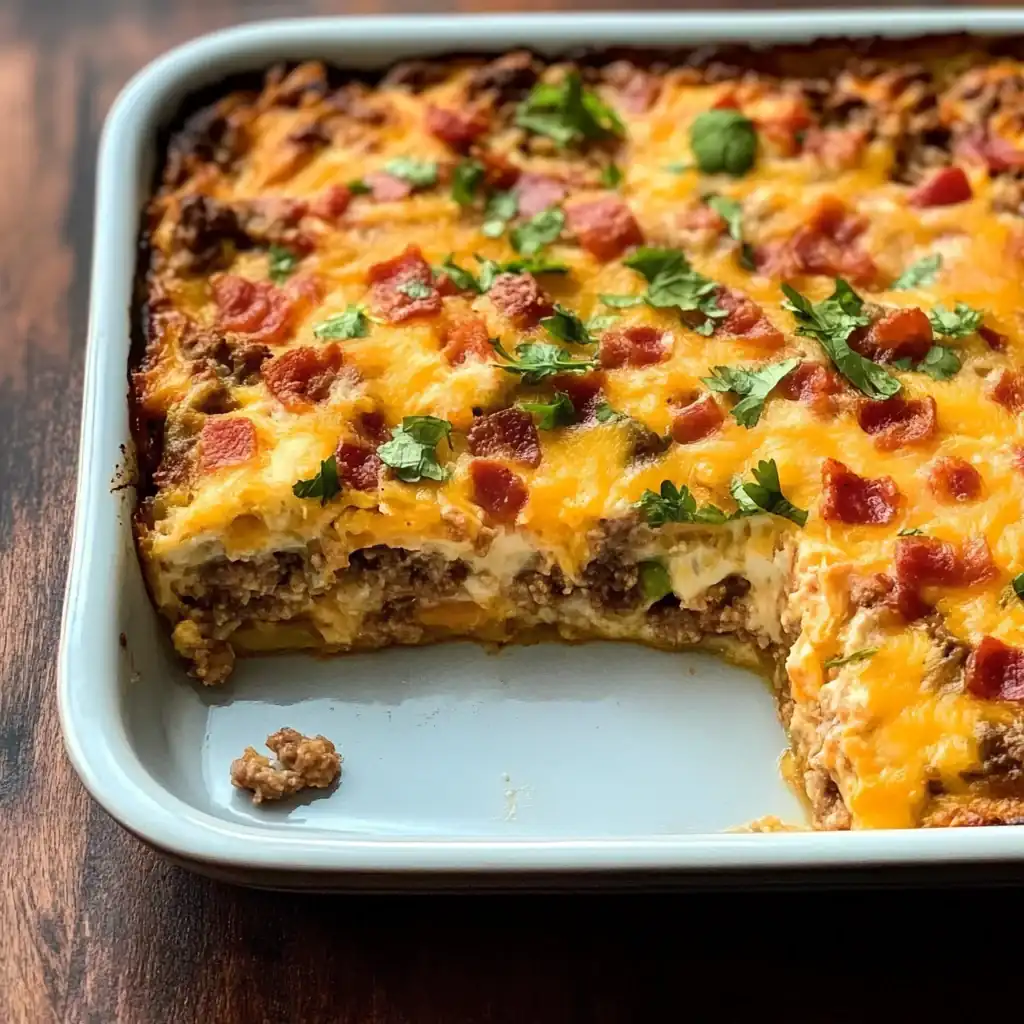Cheesy Bacon Burger Casserole: The Ultimate Comfort Food Dinner