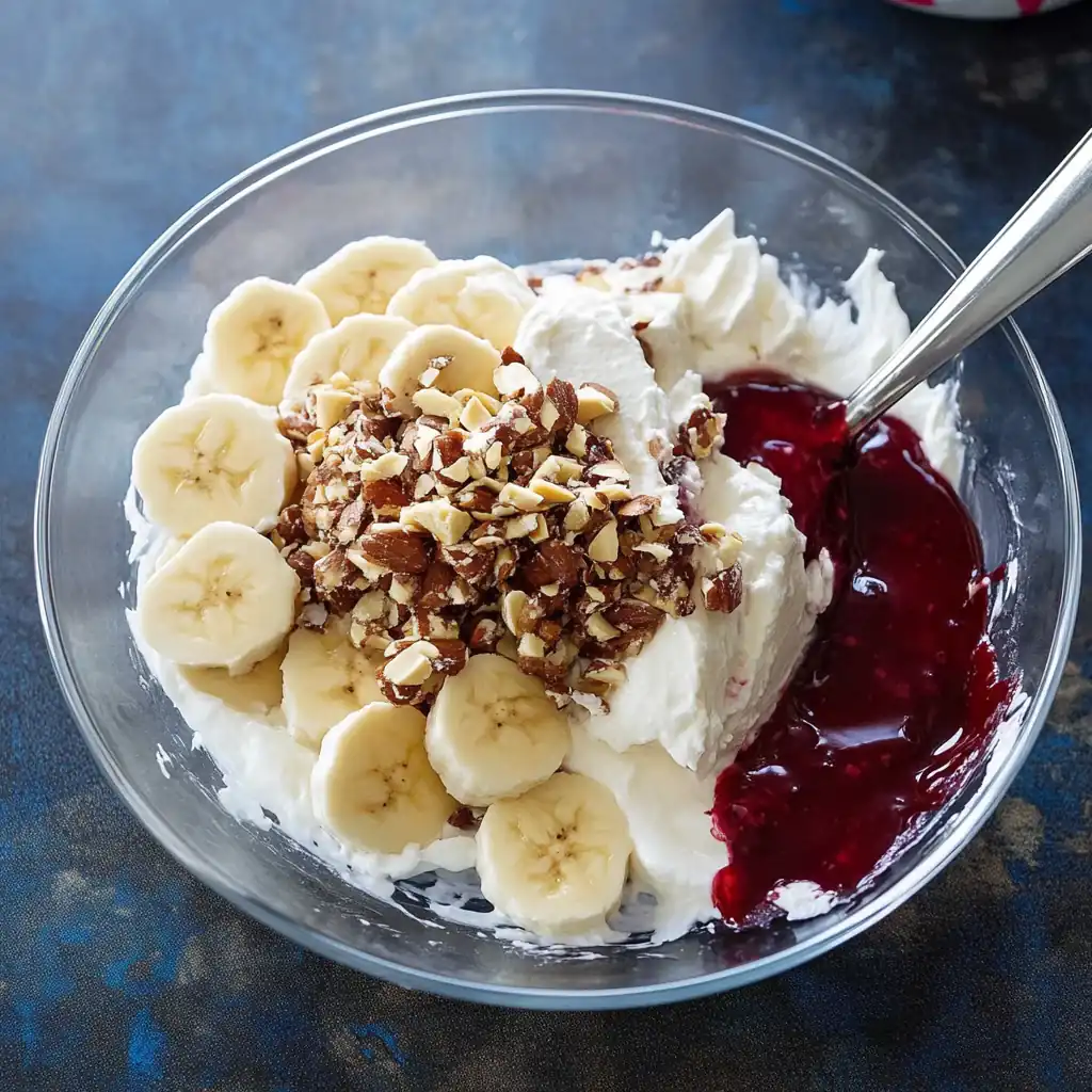 Creamy Banana Split Fluff: The Ultimate Dessert Salad!