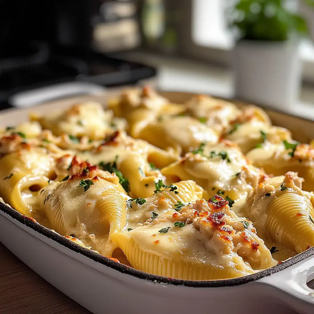 Garlic Butter Chicken Alfredo Shells: The Ultimate Comfort Dinner