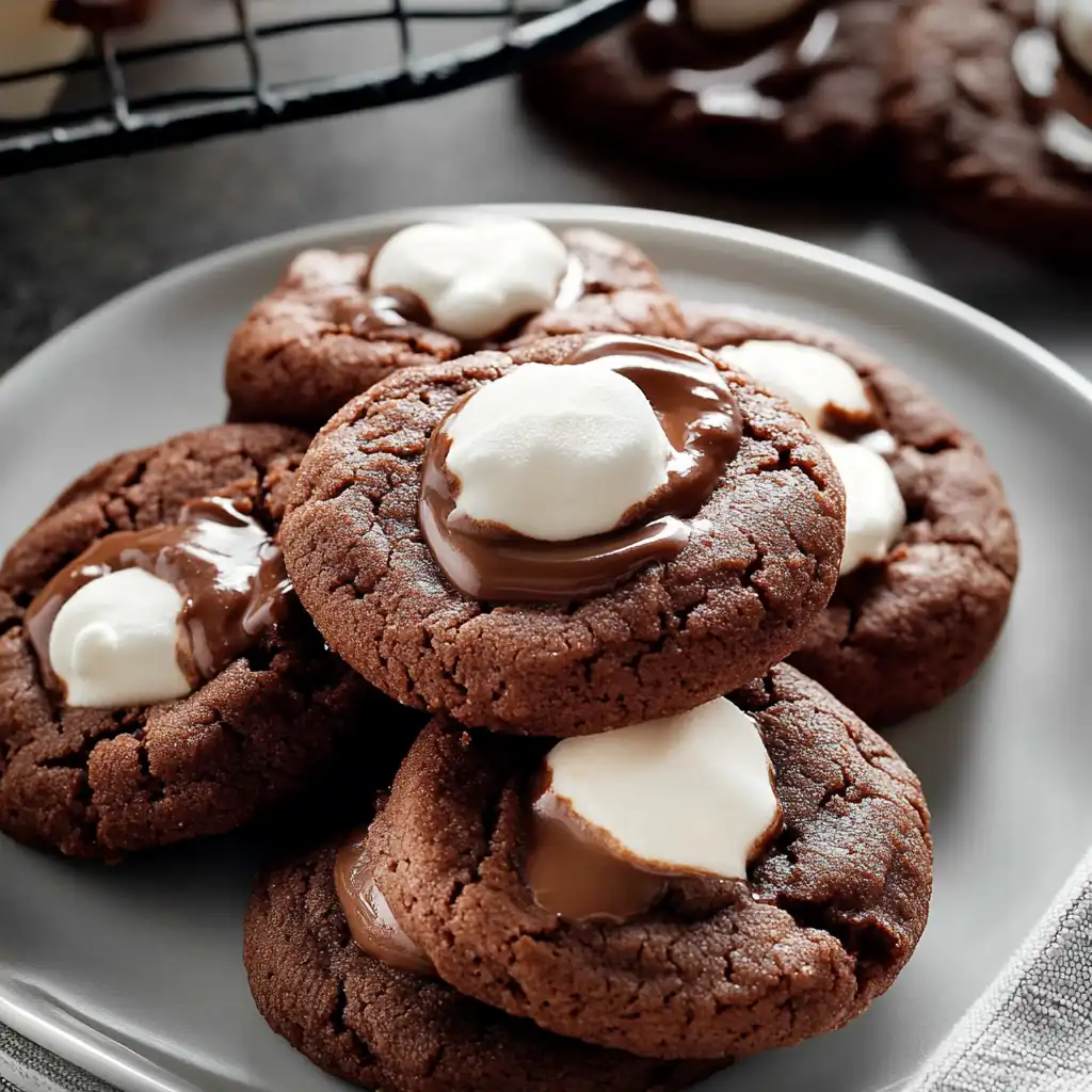 Warm, Sweet Marshmallow Hot Cocoa Cookies That Melt!