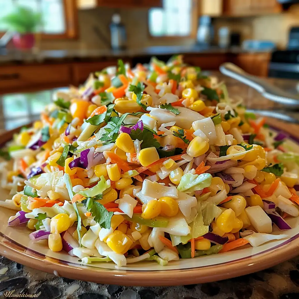 Zesty Corn Coleslaw: Mexican Summer Staple