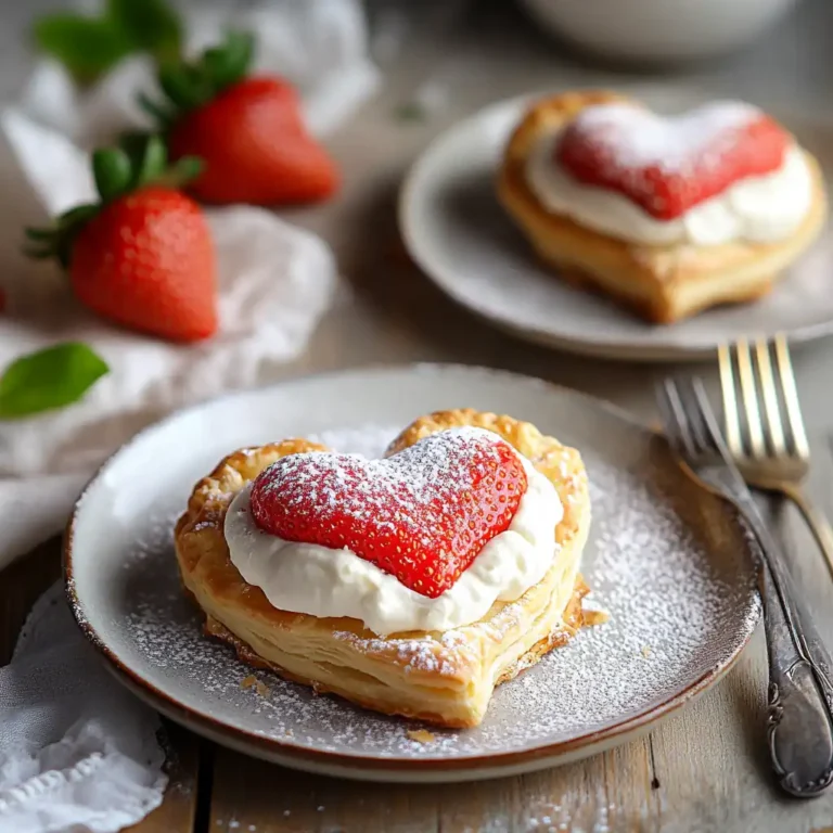 Flaky Strawberry Puff Pastry Hearts — The Ultimate Valentine's Treat