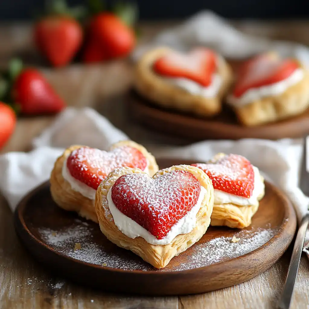 Flaky Strawberry Puff Pastry Hearts — The Ultimate Valentine's Treat