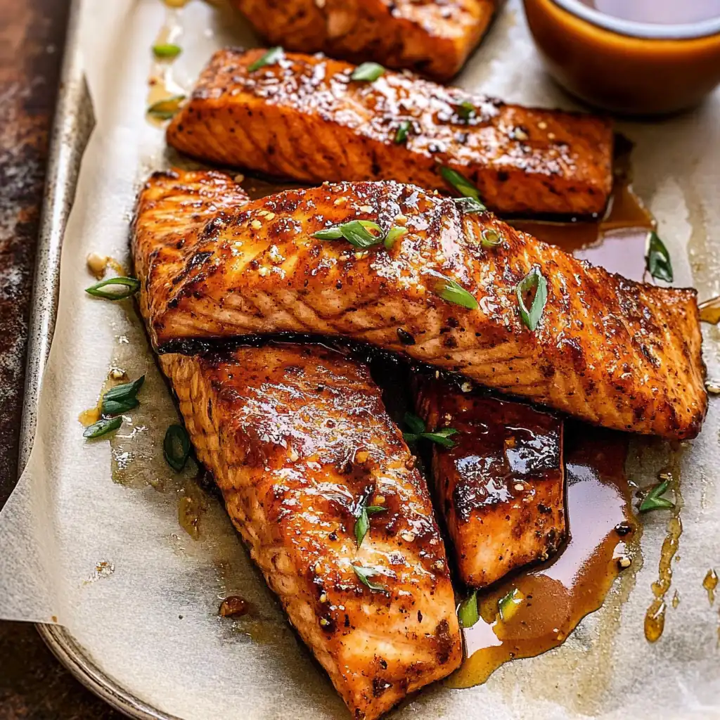 Hot Honey Glazed Salmon – Sweet & Spicy Dinner