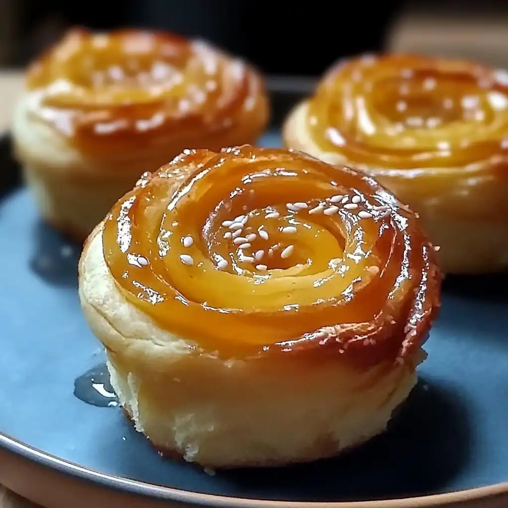 Irresistible Peach Cruffins — Sweet Trail of Fruity Wonder