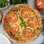 Caprese Quiche Lorraine — Fresh Tomato and Mozzarella Delight