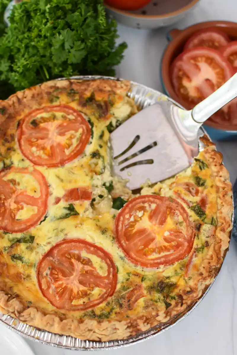 Caprese Quiche Lorraine — Fresh Tomato and Mozzarella Delight