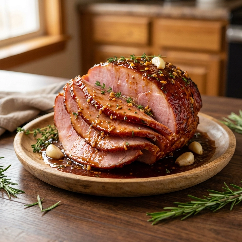 Tender Slow Cooker Honey Garlic Ham Recipe for Perfect Family Dinners | Easy Ham Recipe