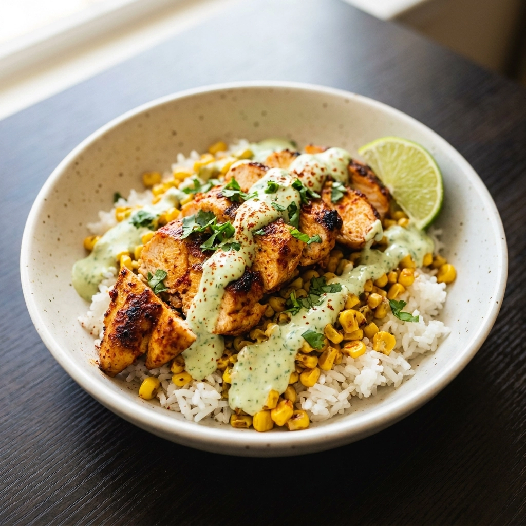 Street Corn Chicken Rice Bowl Recipe – Easy Dinner Inspiration | Mexican Chicken Bowls