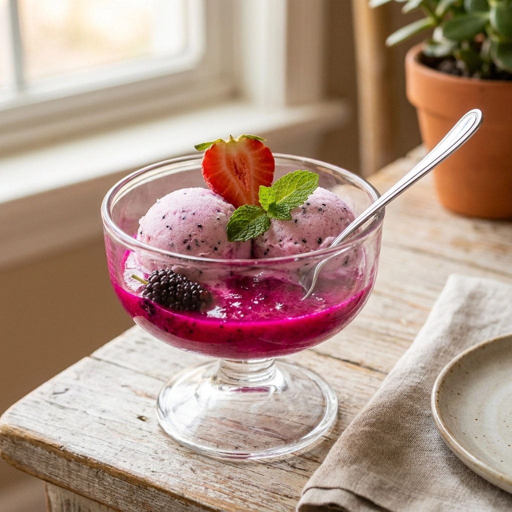 Vibrant Dragon Fruit Sorbet — The Ultimate Summer Cool-Down
