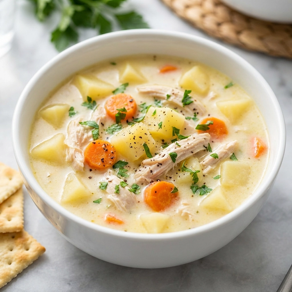 Crockpot Creamy Chicken and Potato Soup Easy Recipe for Cozy Nights | Slow Cooker Soup