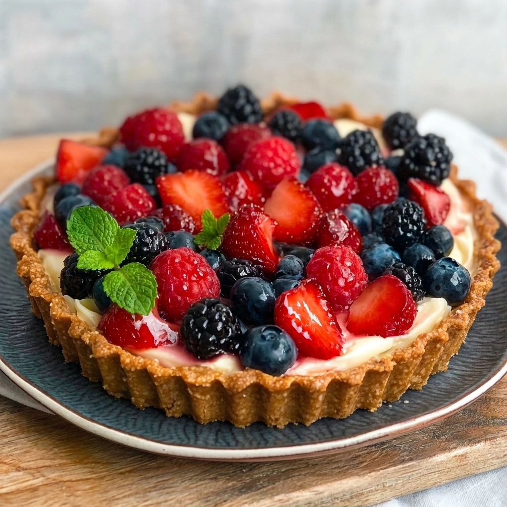 Red White & Blue Fruit Tart: The Ultimate July 4th Treat