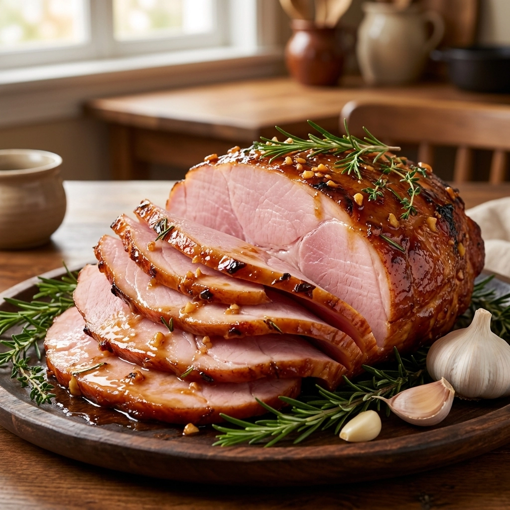 Tender Slow Cooker Honey Garlic Ham Recipe for Perfect Family Dinners | Easy Ham Recipe